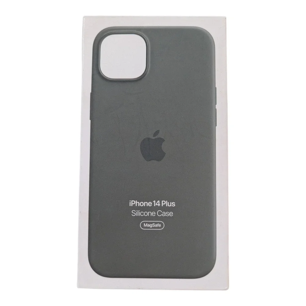 i2-O Genuine Apple iPhone 14 Plus Silicone Case With MagSafe Olive Green