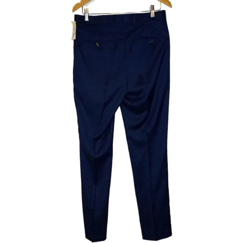 ZNT18 Men’s Navy Dress Pants Size 33 Classic Fit Formal Work NWT