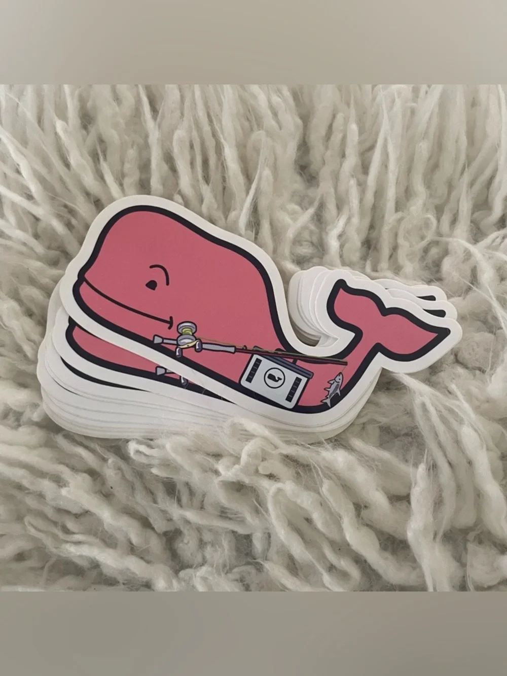 Vineyard Vines Fishing Whale Sticker