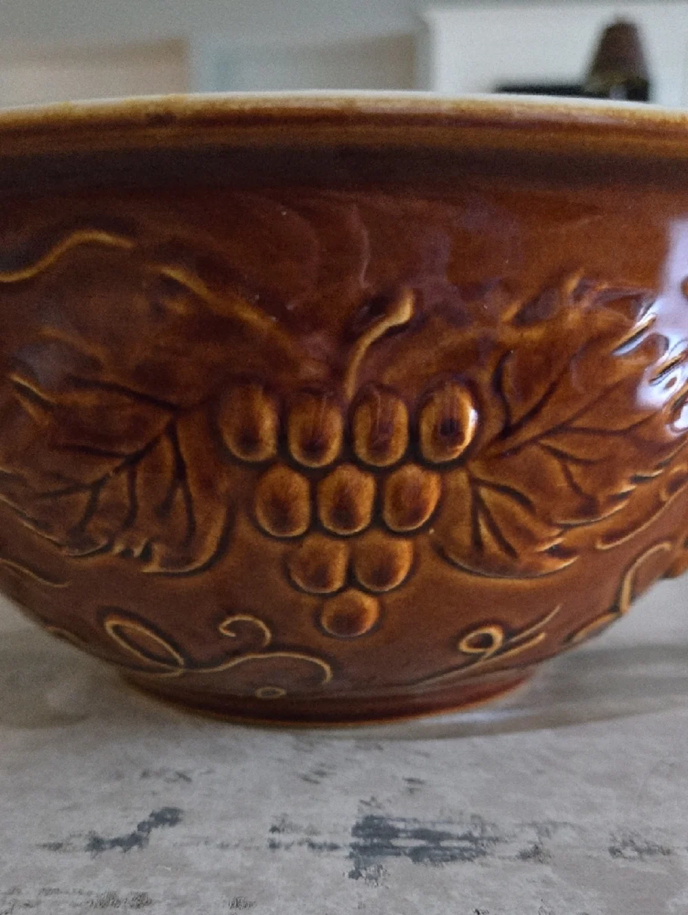 Williams Sonoma Embossed High Quality Stoneware Serving Bowl