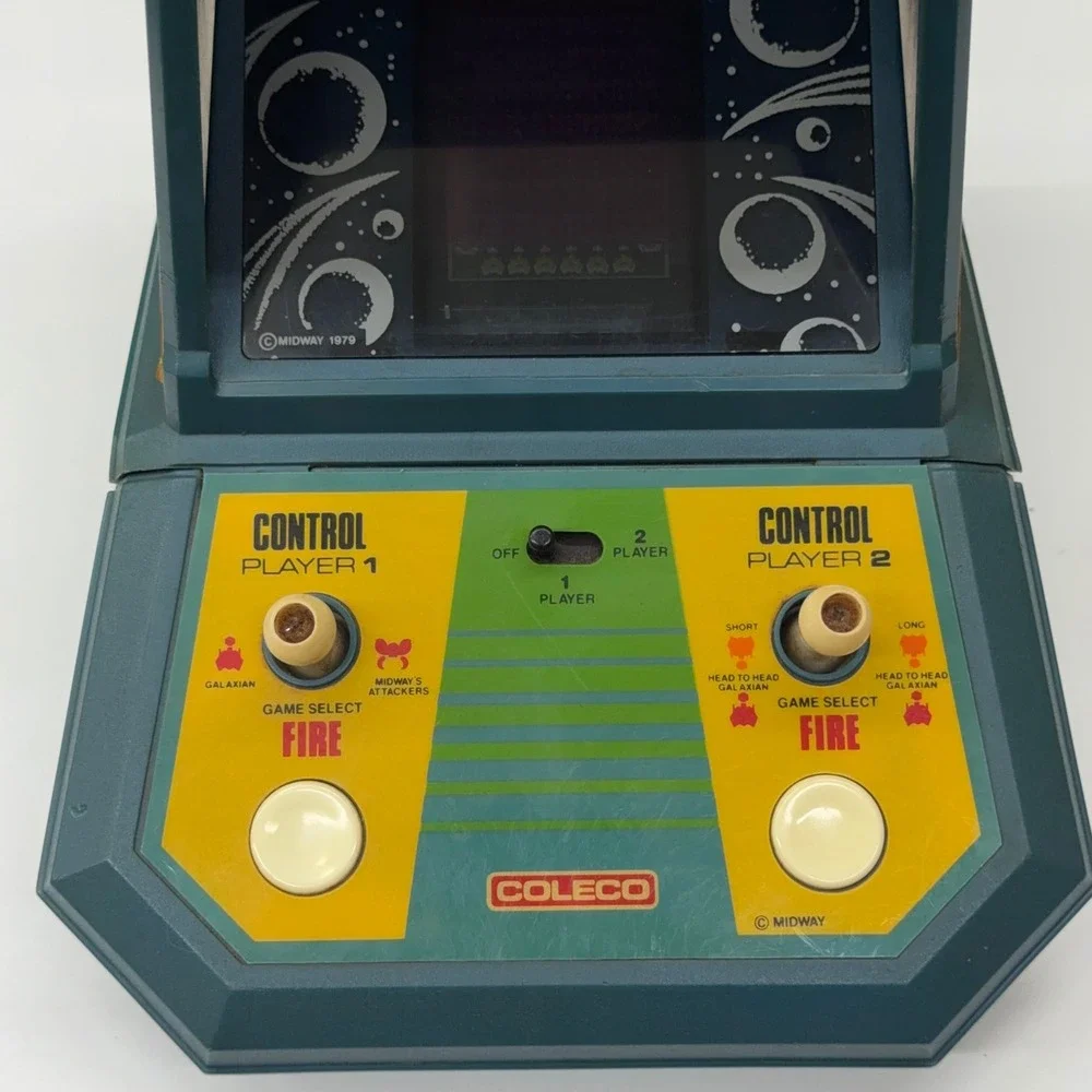 Vintage 1981 Coleco Galaxian Tabletop Arcade Game Model 2380 VFD Retro Gaming