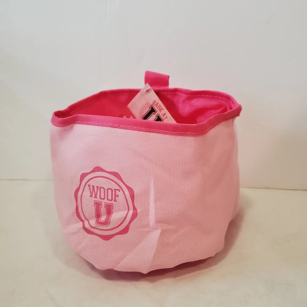 Bark at U pink collapsible