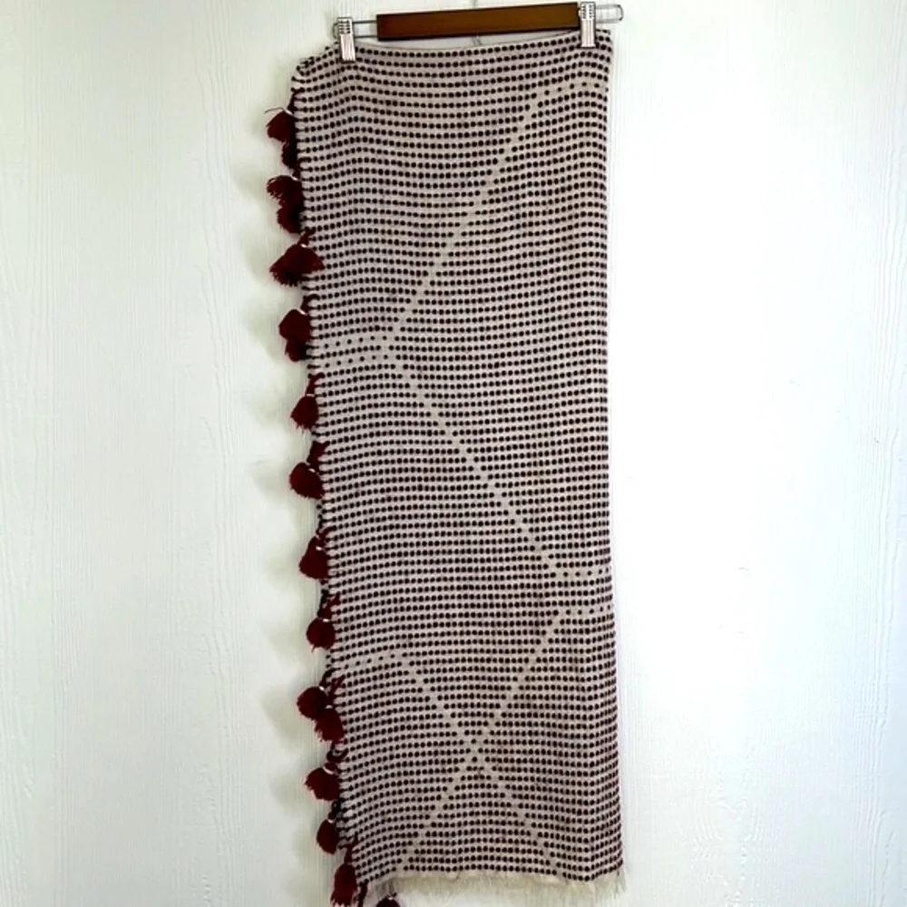 Madewell burgundy ivory