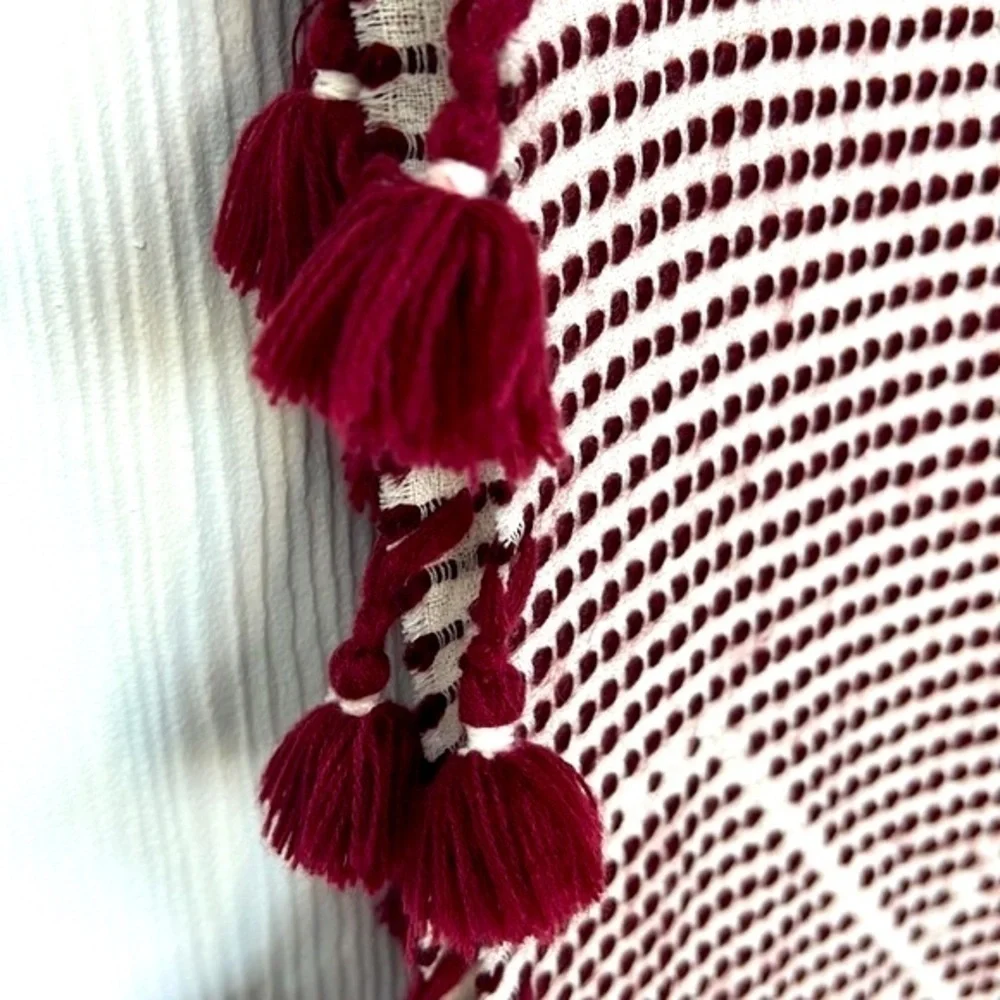 Madewell burgundy ivory