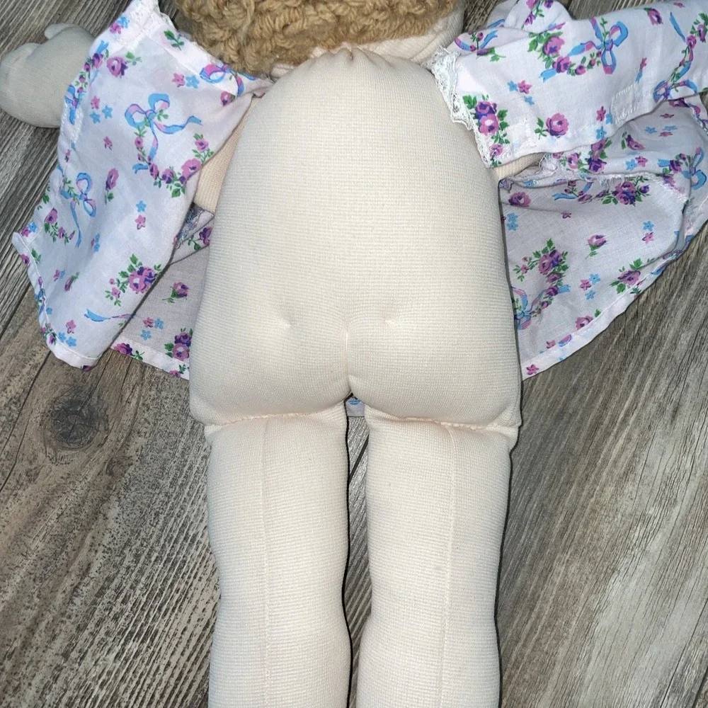 vintage Handmade Soft Sculpture‎ Caucasian Cabbage Patch Doll