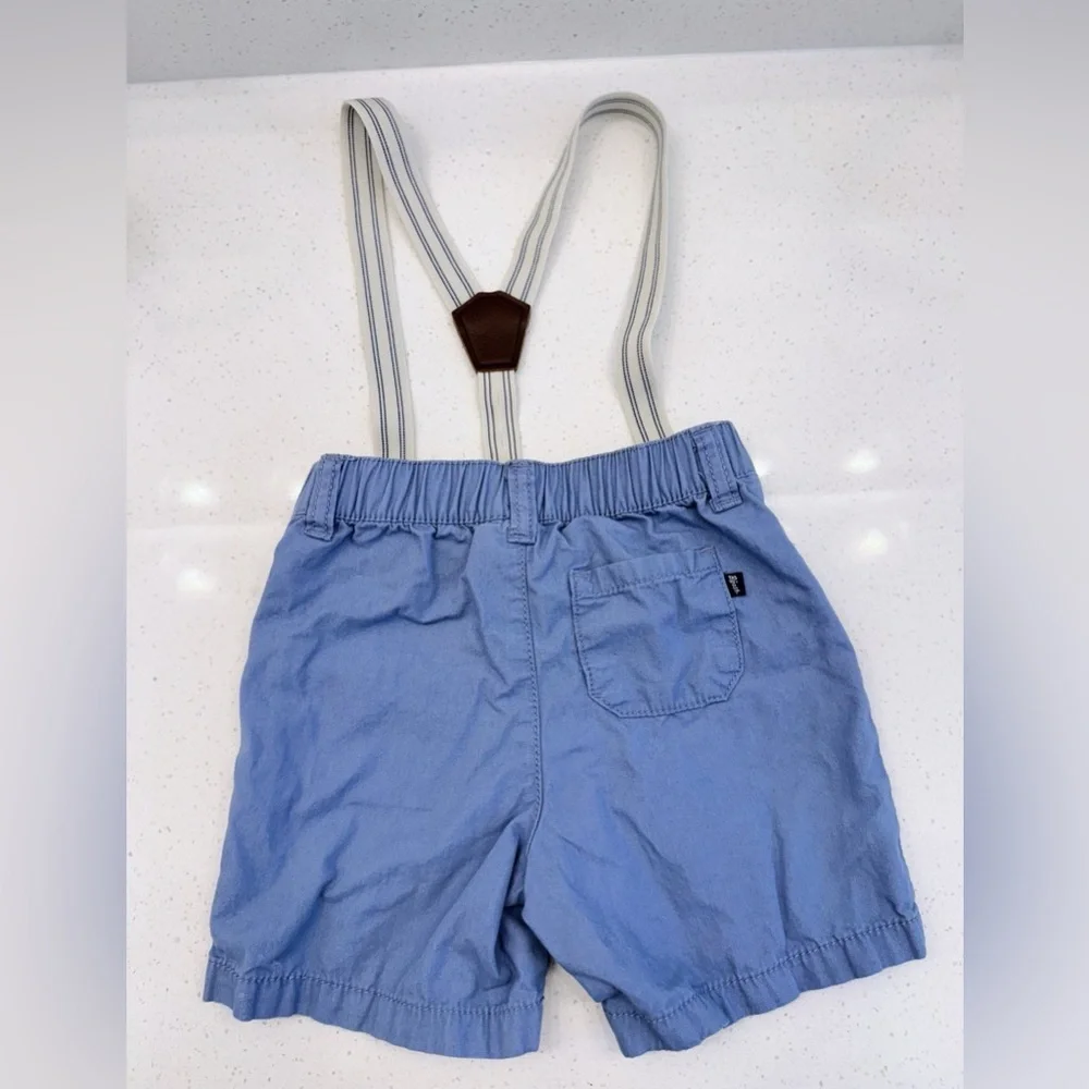Baby Bgosh 24 Month Suspender Shorts Blue 100% Cotton