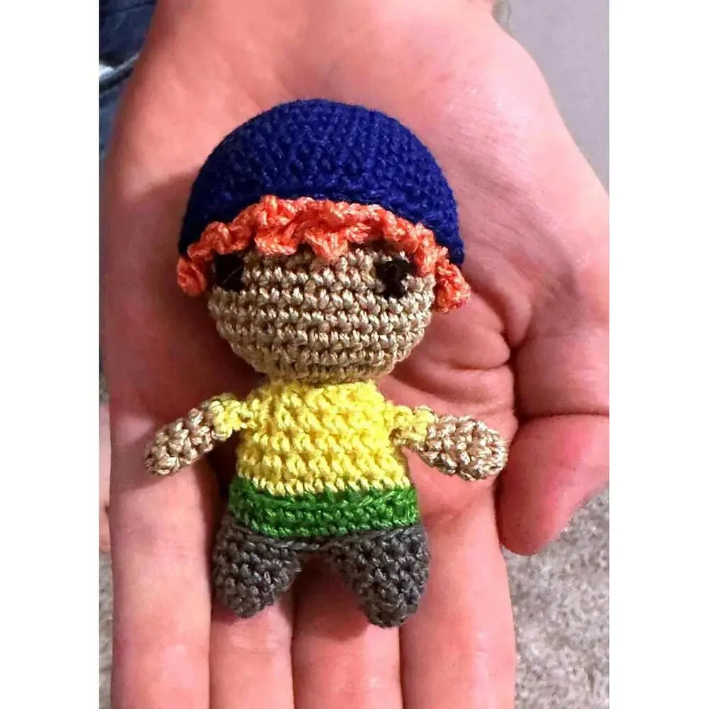 Handcrafted Crochet Miniature Boy Doll