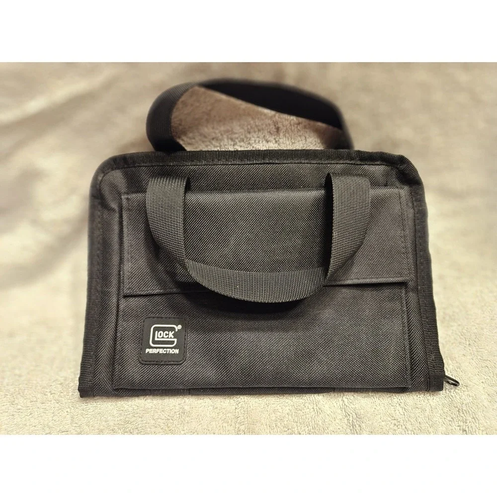 Glock Carrying Case For Single Pistol Black/orange with lubrication guide inside