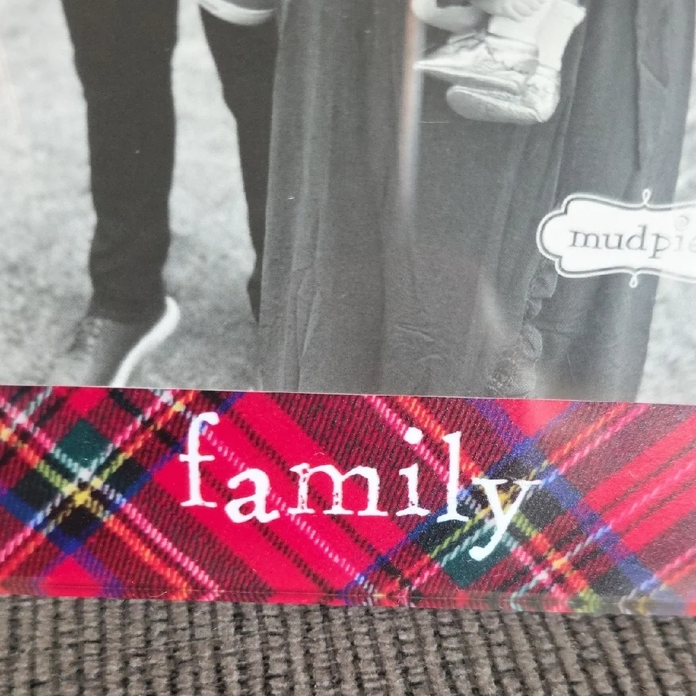 Mud Pie Red Plaid Photo Frame, 