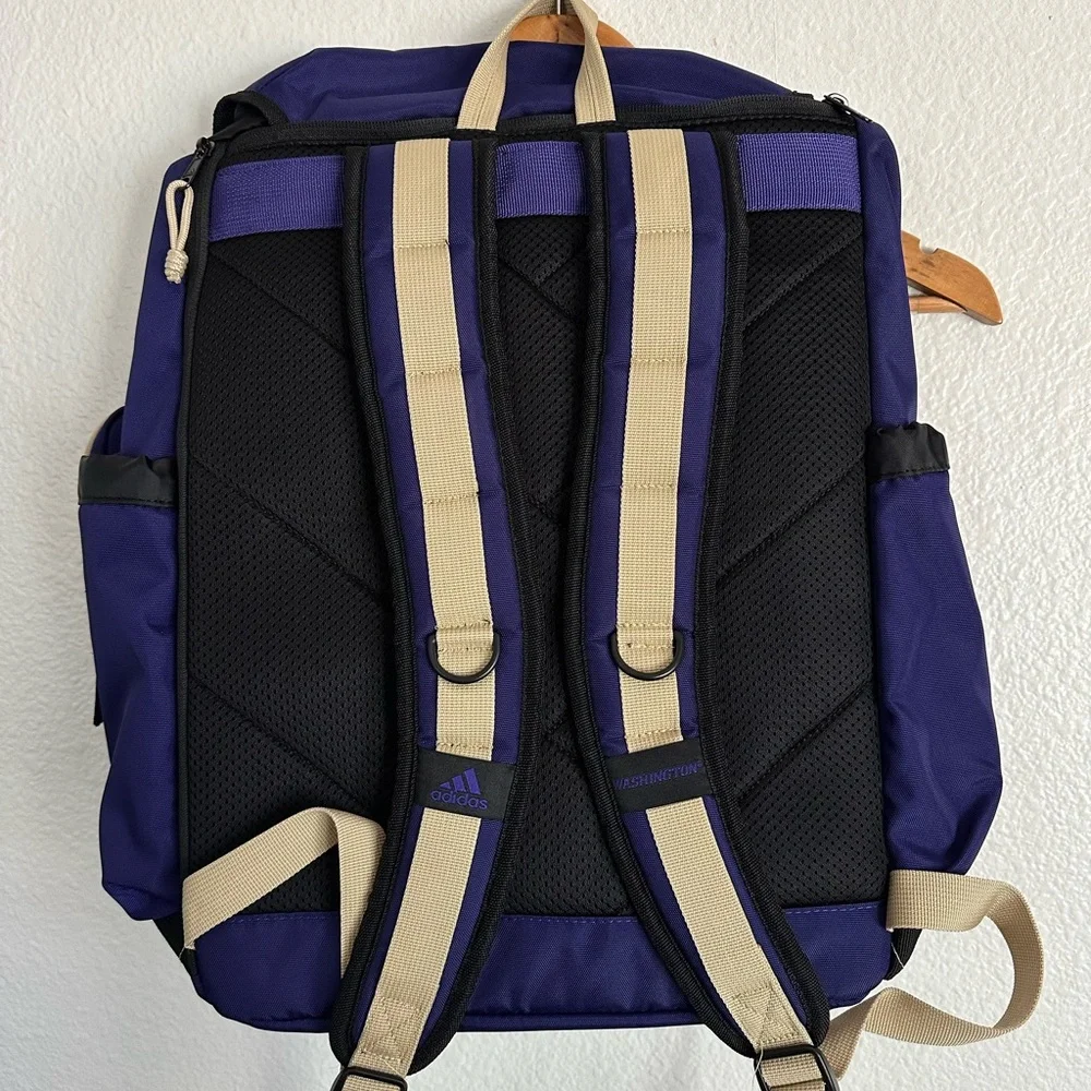 Washington Huskies Adidas PE Utility Premium Backpack Bag Elite NCAA Athletic