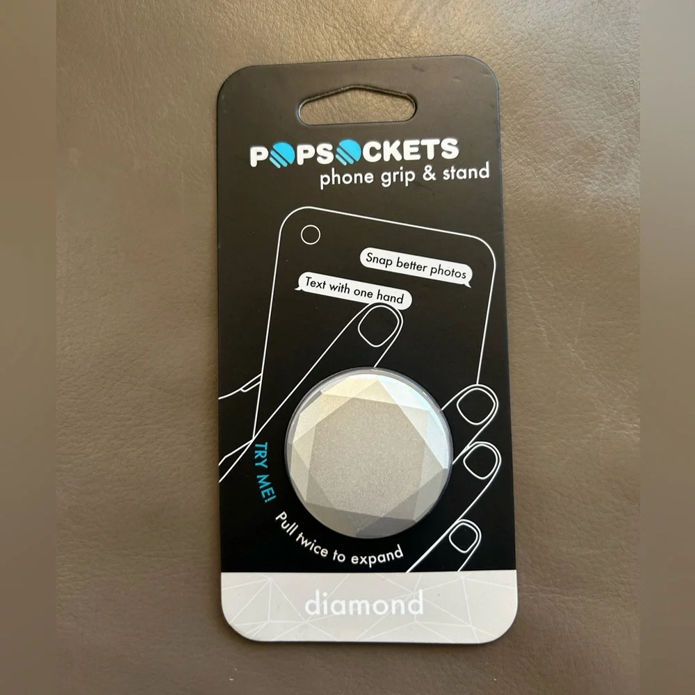 PopSocket Diamond Gray Phone Grip & Stand
