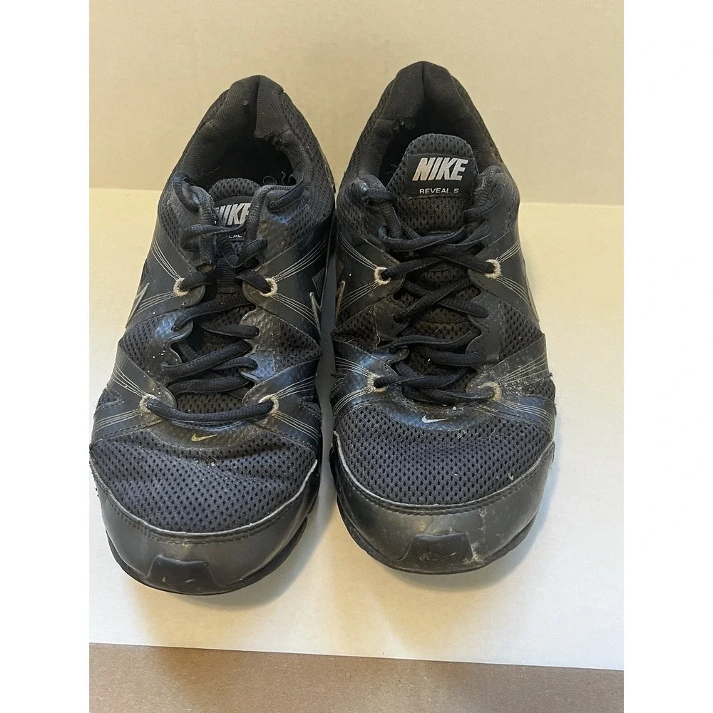 Nike Reveal 5 Black Women's Shox 467270-002 Flywire Athletic 2011 Shoes Size 10