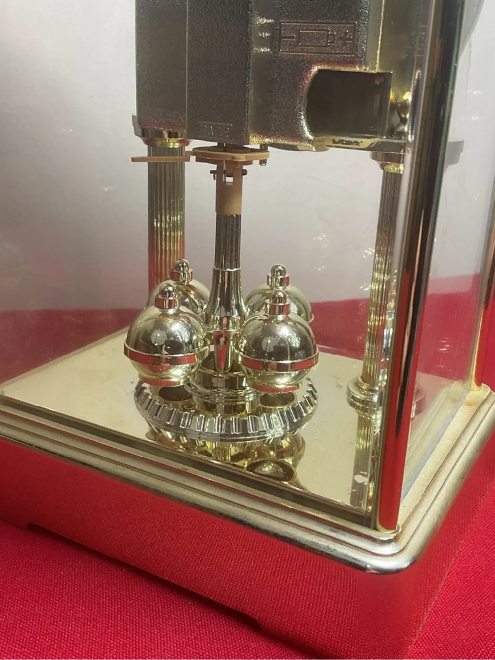 Elgin Quartz Anniversary Mantel Clock – Made in Japan, Classic Gold Tone