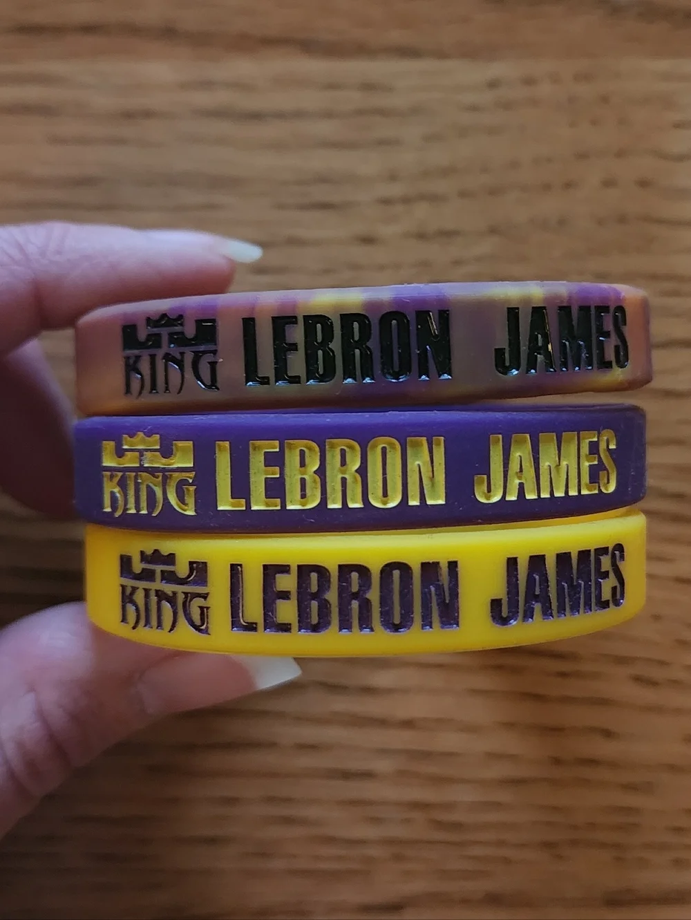 LeBron James King Los Angeles Lakers #23 NBA Children's Fanwear Bracelets OS