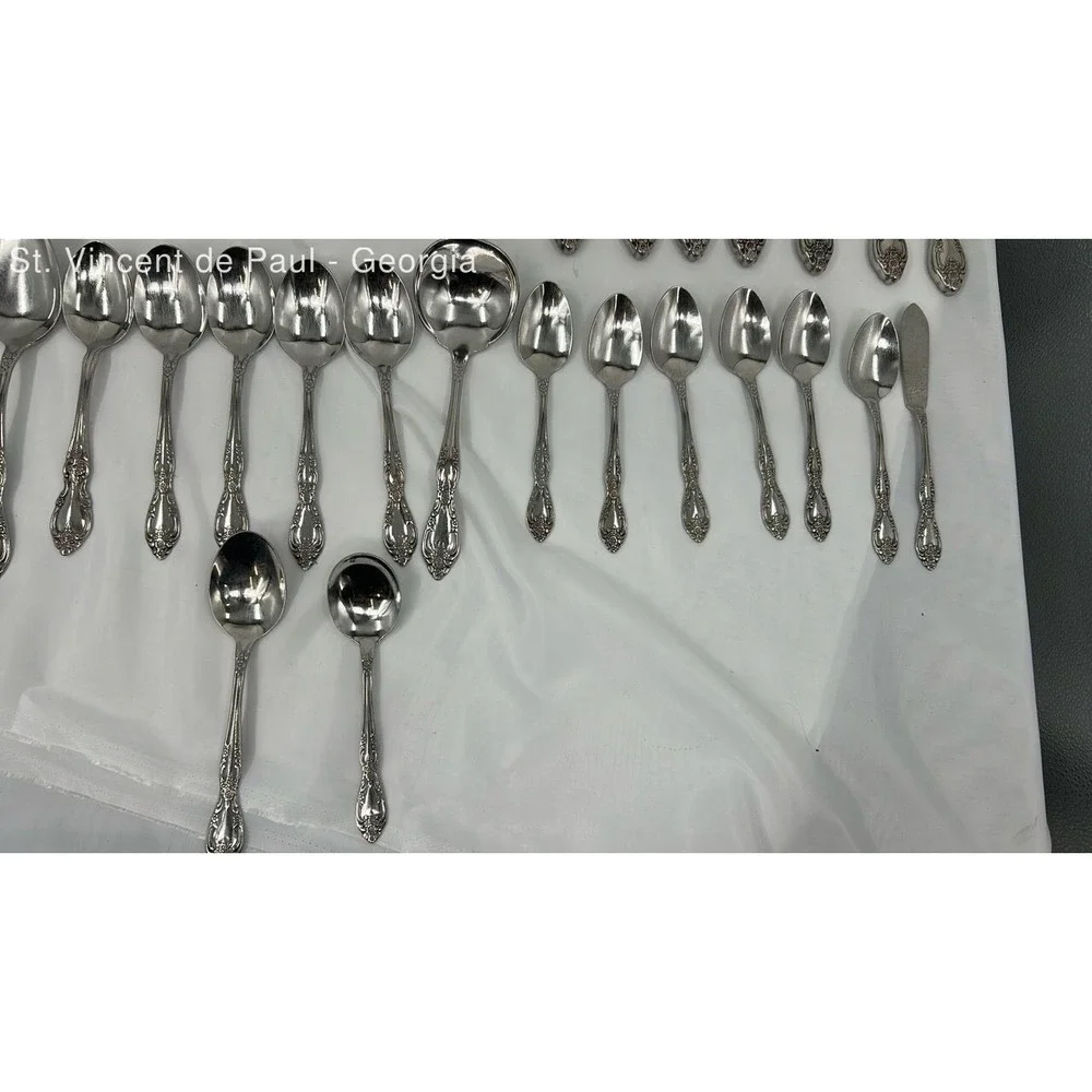 Vintage Lot of 38 Onelida Profile Galveston Stainless Steel Flatware Great Cond.