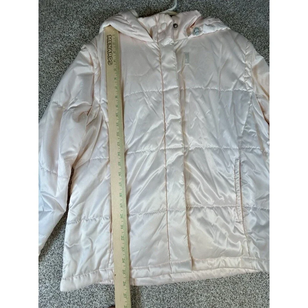 Nike Puffer‎ Jacket Vest Size 16/18 XL Youth Pink Removable Sleeves