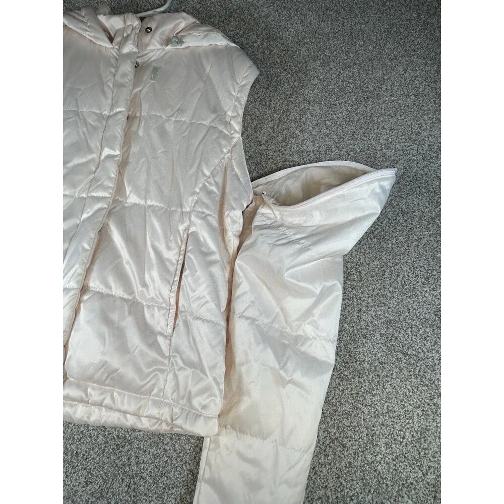 Nike Puffer‎ Jacket Vest Size 16/18 XL Youth Pink Removable Sleeves