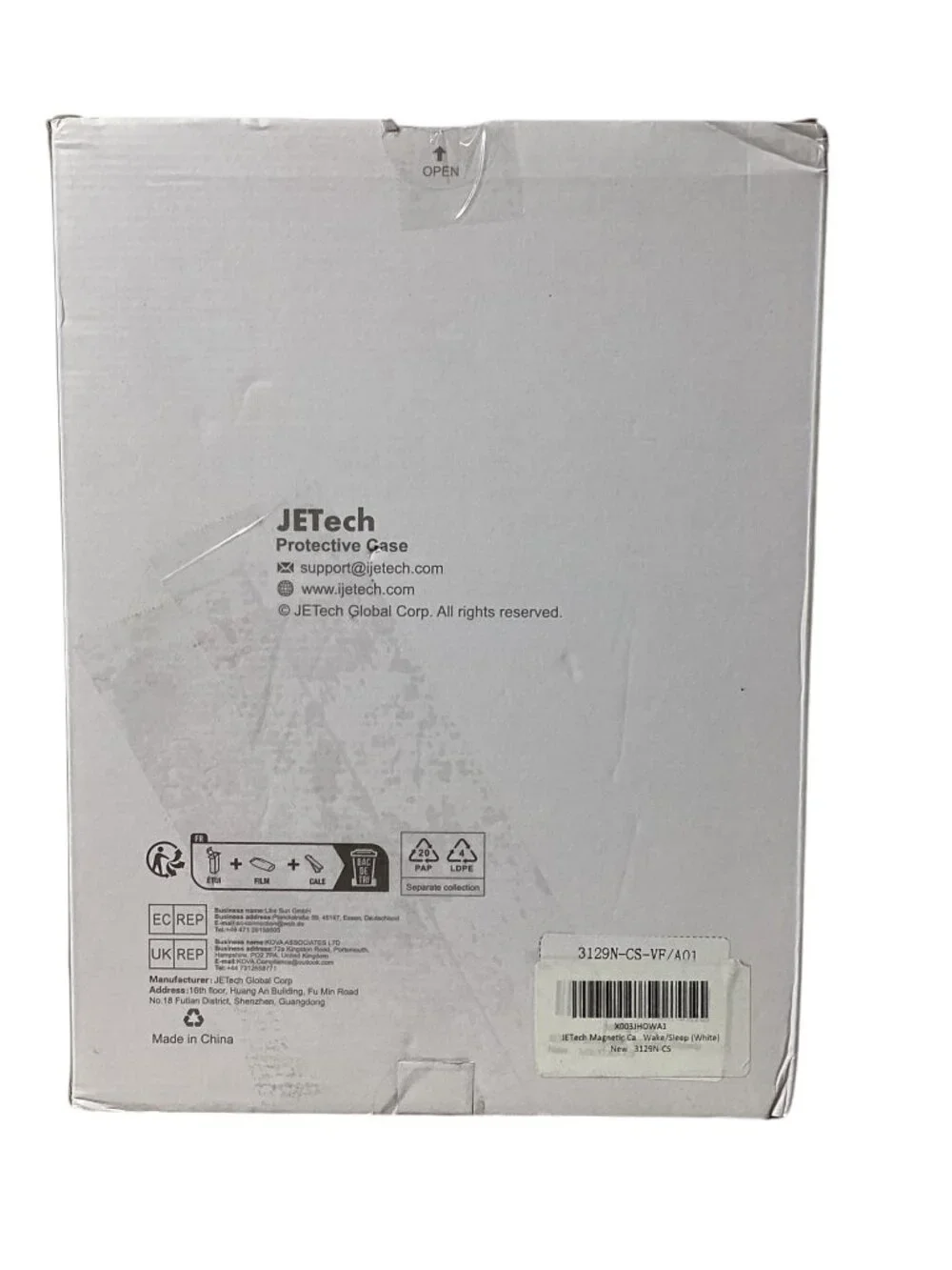 JETech: White Protective Case, iPad (A16) 2025 & iPad 10