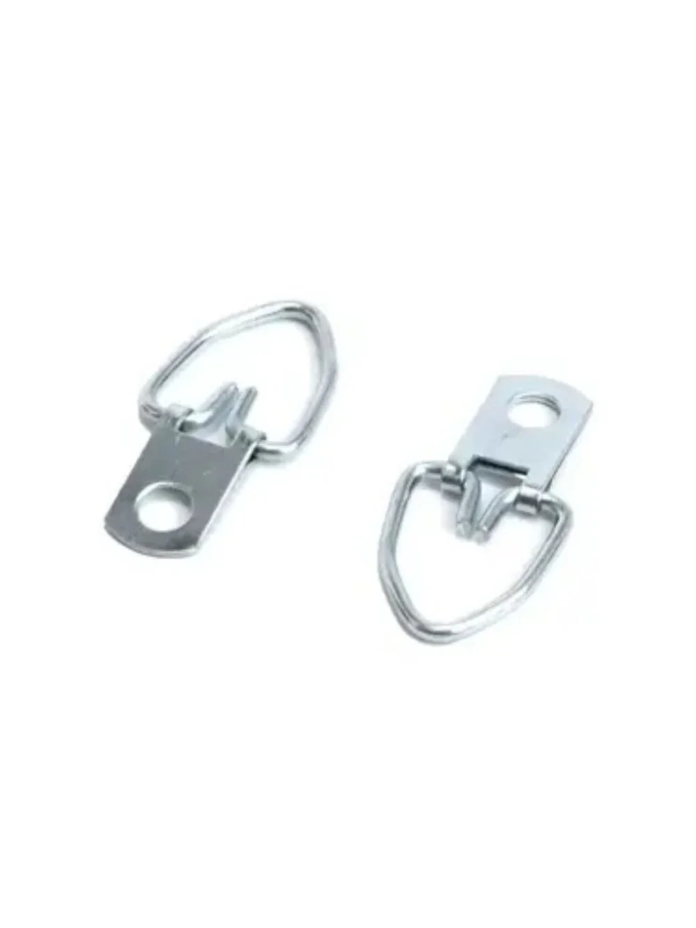 2Pk HM D-Ring Swivel Strap Eye Hangers, Zinc Plated Crown Bolt Picture Hangers