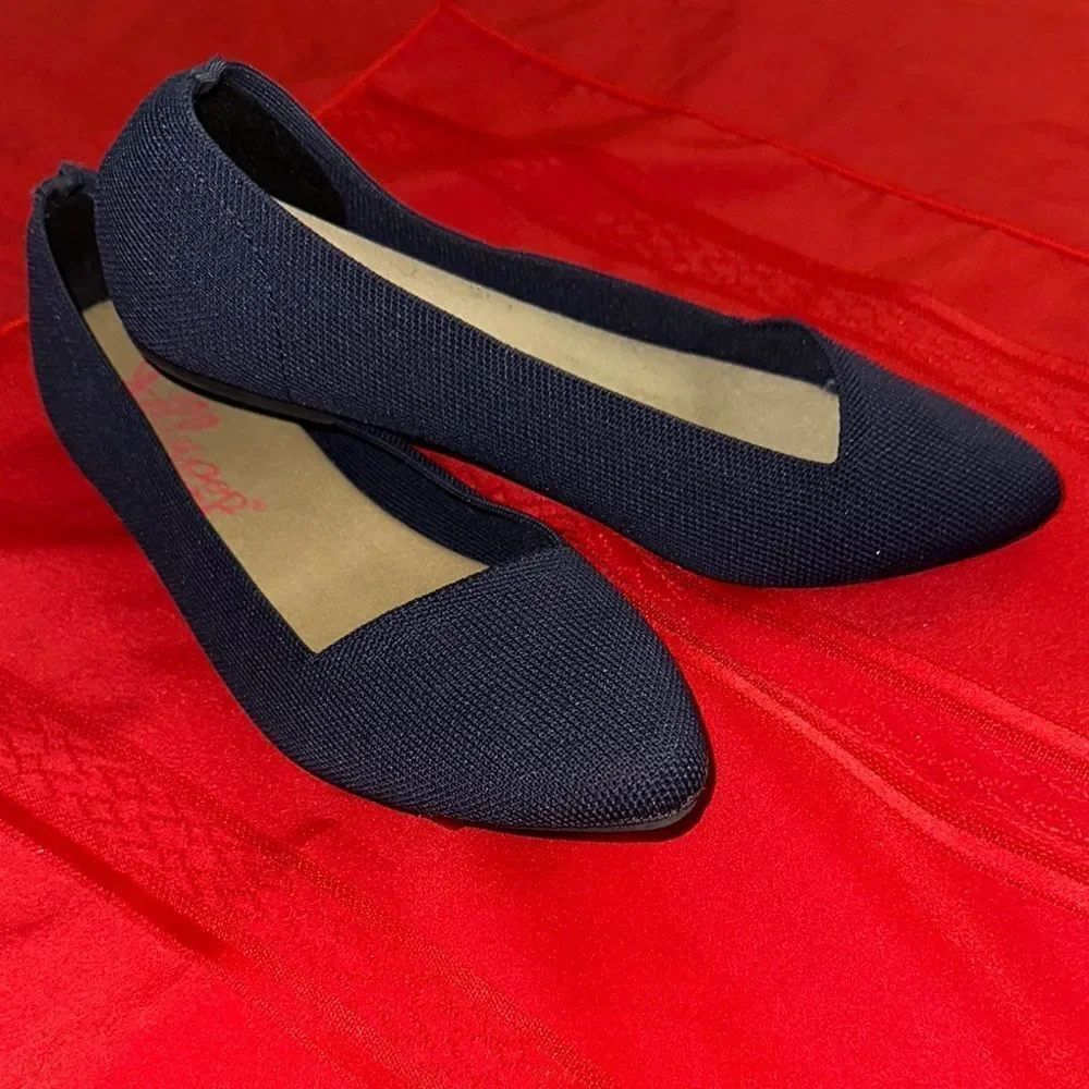 Jellypop Blue Ballet Flats Sleek and Minimalist Size 8