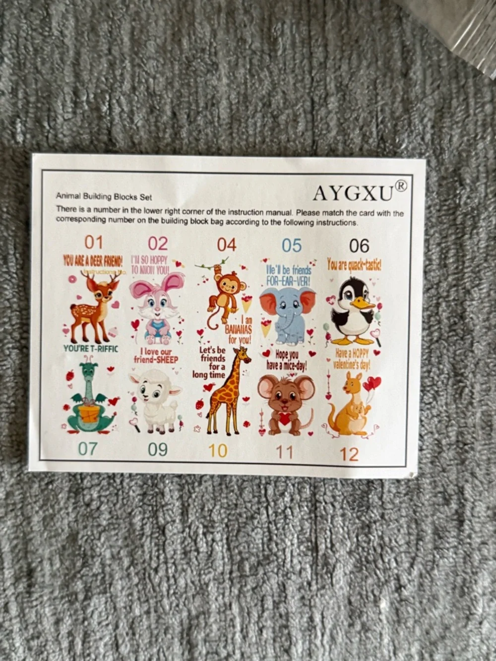 AYGXU children valentine