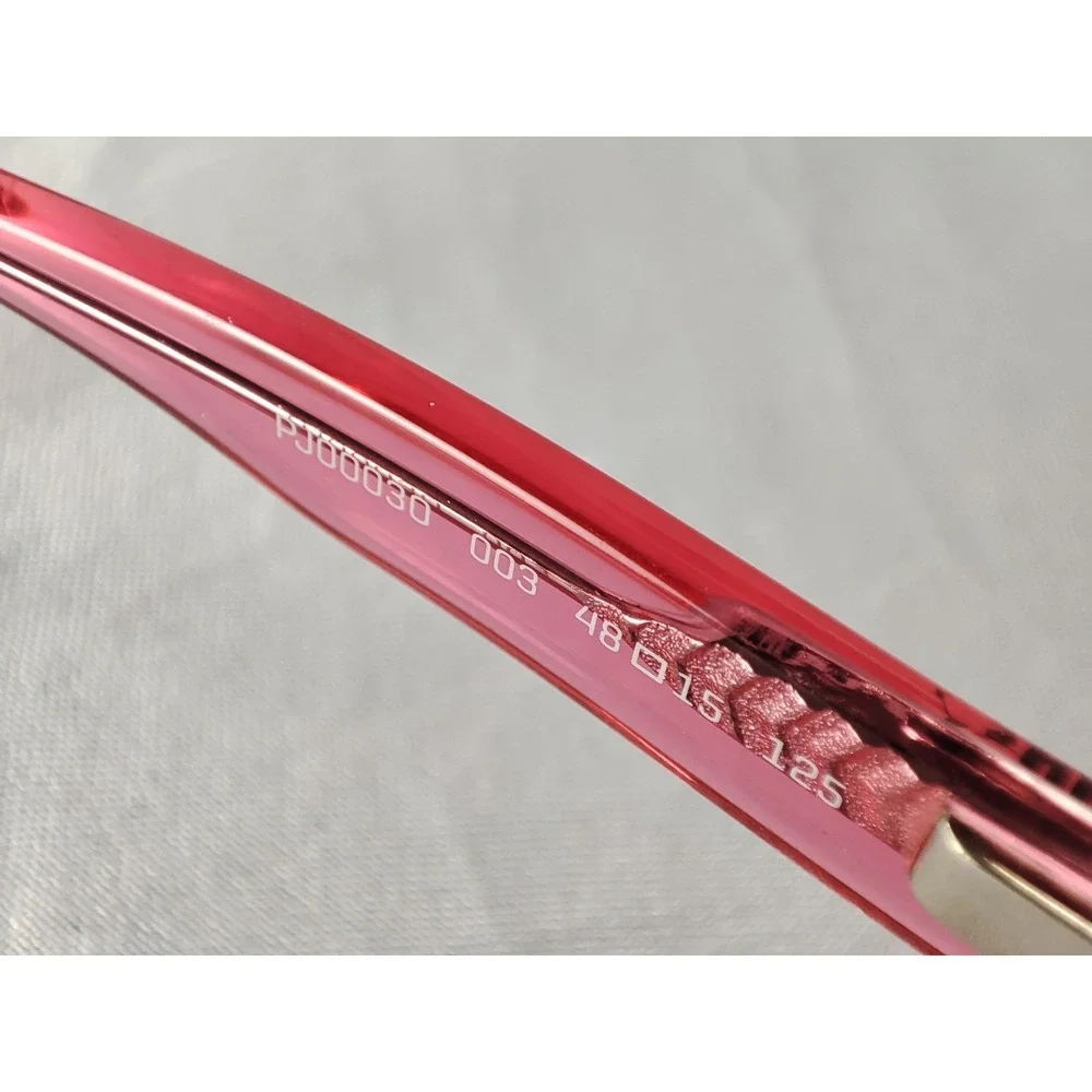 Puma Junior PJ0003O 003 Grey Pink Eyeglass Frames 48-15-125 Kids Girls