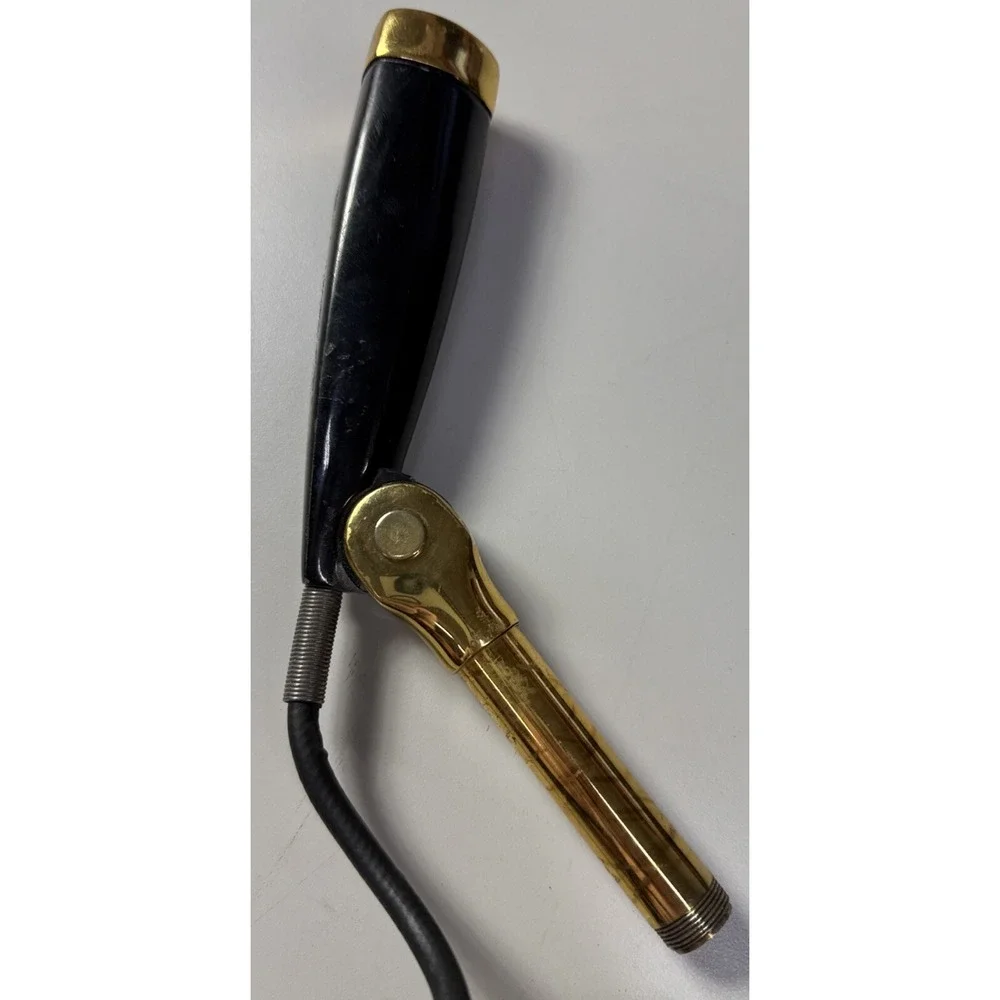 Vintage 1940's crystal microphone w period stand Untested As-is 2c