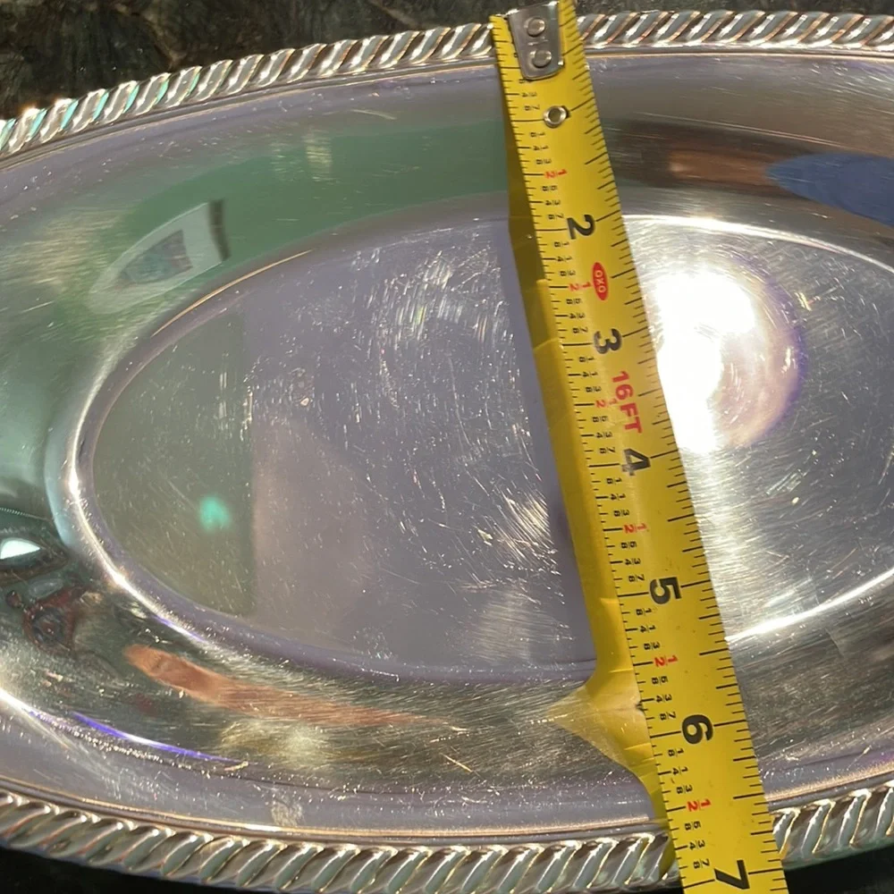 Wm Rogers tray 7” scratches