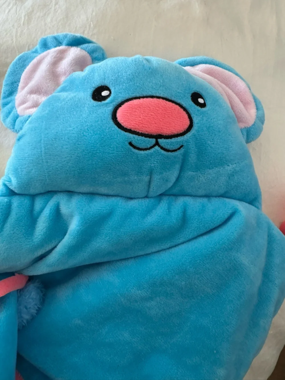 Blue Koala Plush Crinkle Sack for Cats