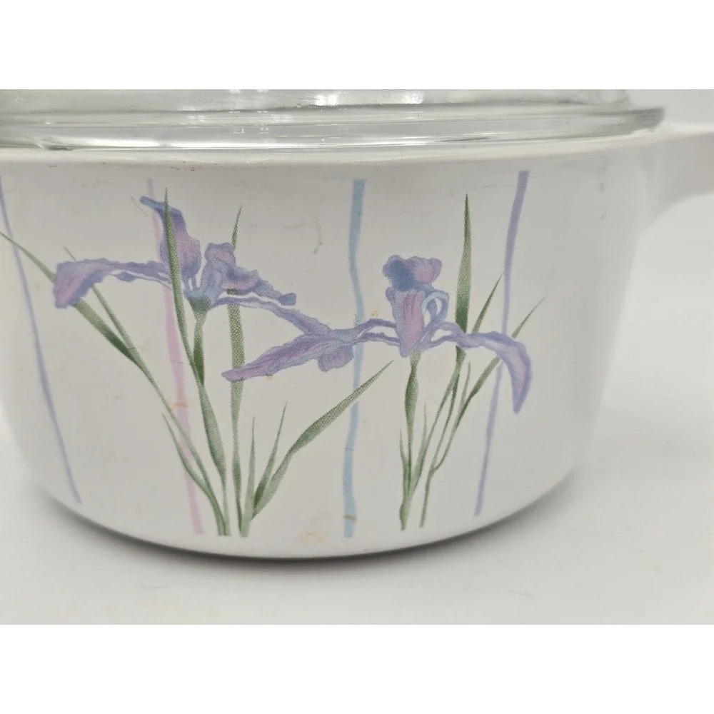 Corning Ware Corelle Shadow Iris 1.5L Saucepan S-1.5-B with pyrex Glass Lid