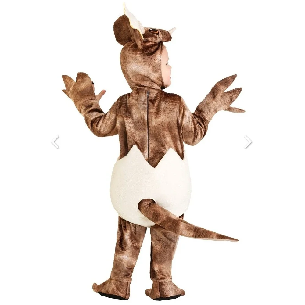 3 Month Hatching Triceratops Costume Dinosaur Egg Costume for Baby, Halloween