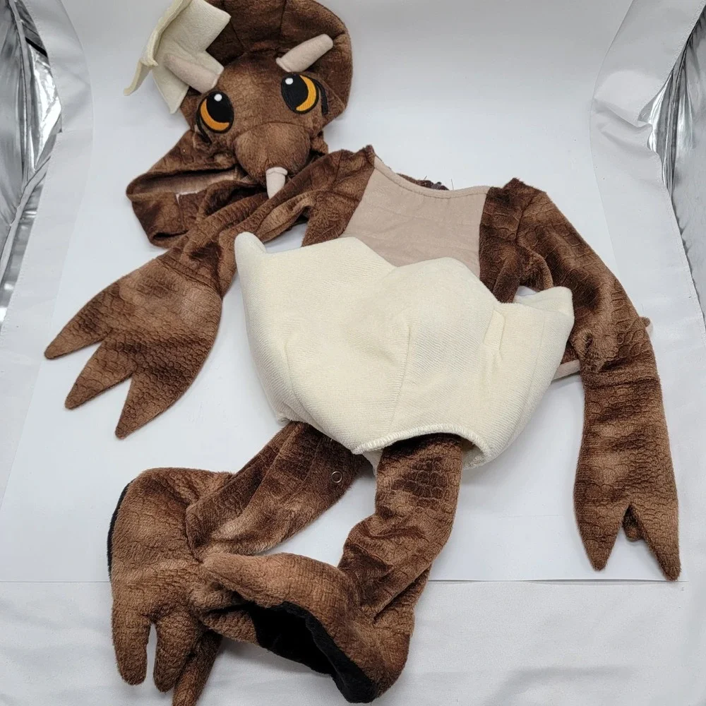 3 Month Hatching Triceratops Costume Dinosaur Egg Costume for Baby, Halloween