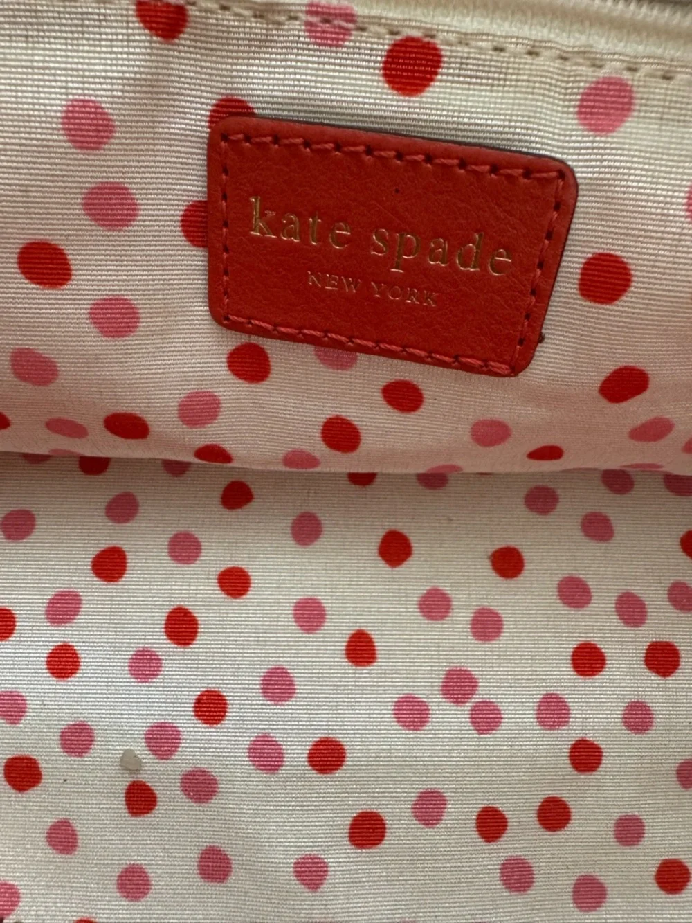kate spade New York Berkshire Road Stevie Red Leather Satchel/Shoulder Bag