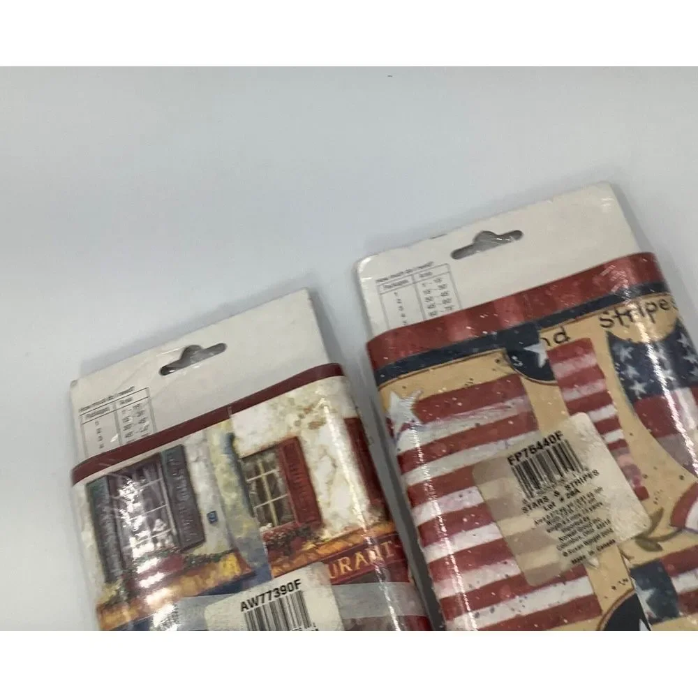 Home Trends  2 Wall Border Stars & Stripes‎ & Village Charm made in  Canada