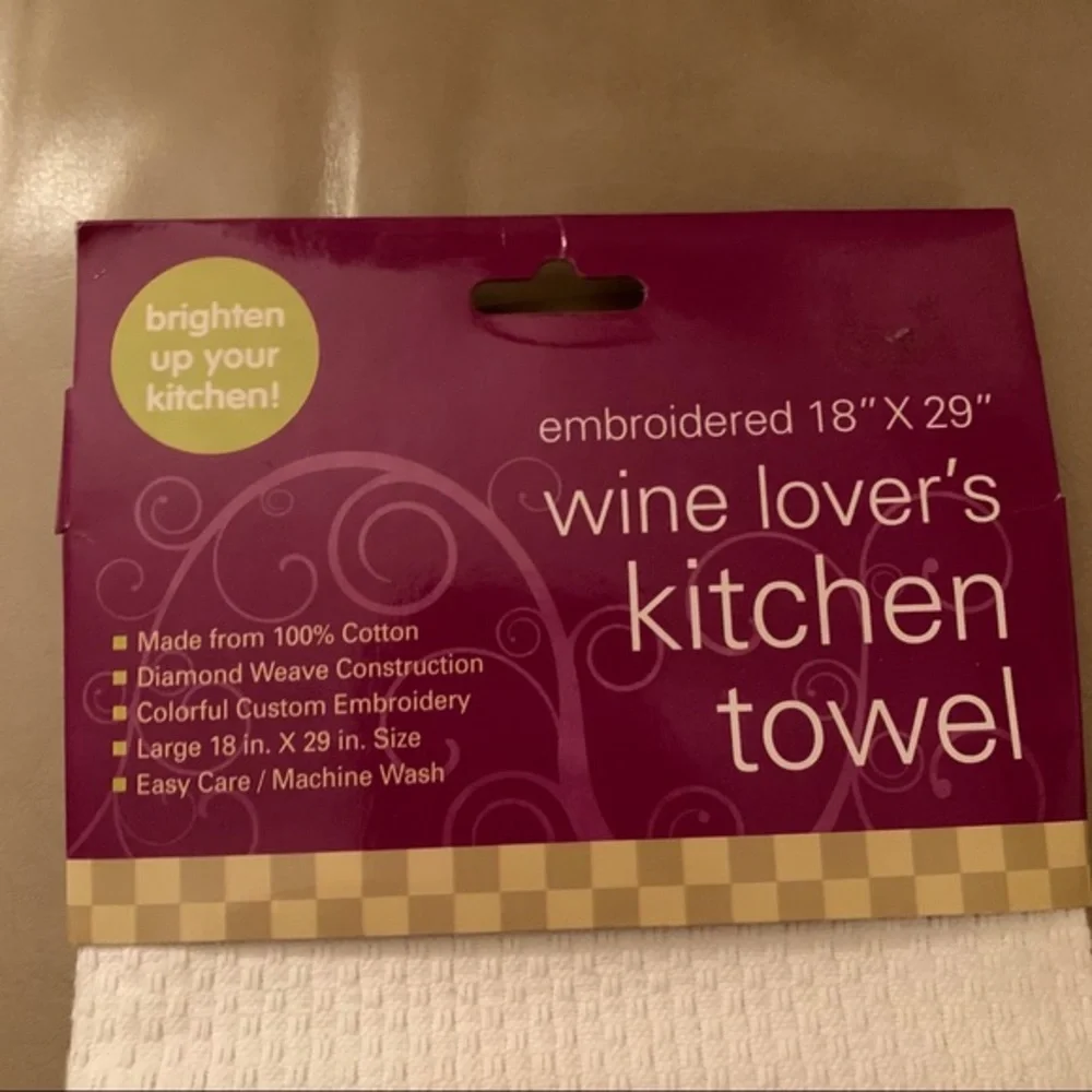Group Therapy Wine Kitchen Set - Towel, Coasters & Napkins great hostess gift