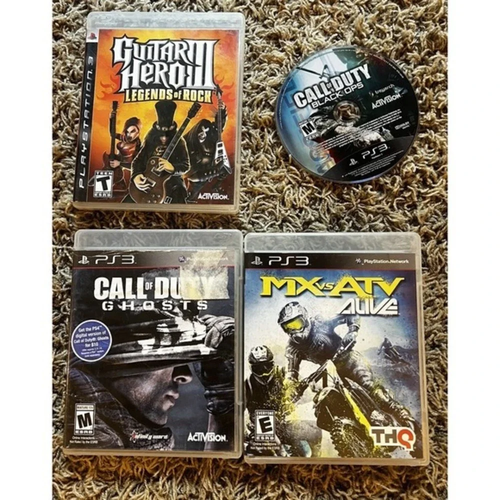 The lot Of‎ 4 Game Ps3 - Read Description