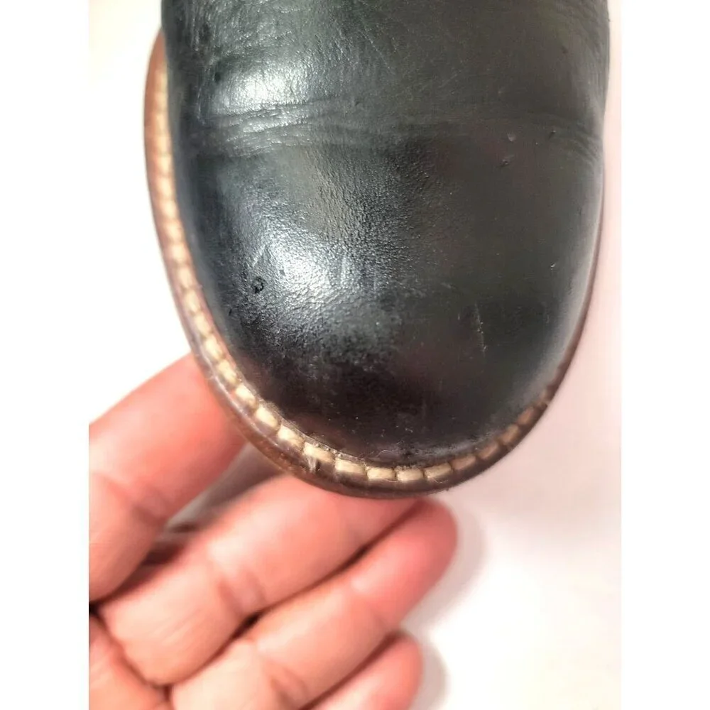 Banana Republic Women's Knee-High Black Leather Pull On Riding Boots Size 6