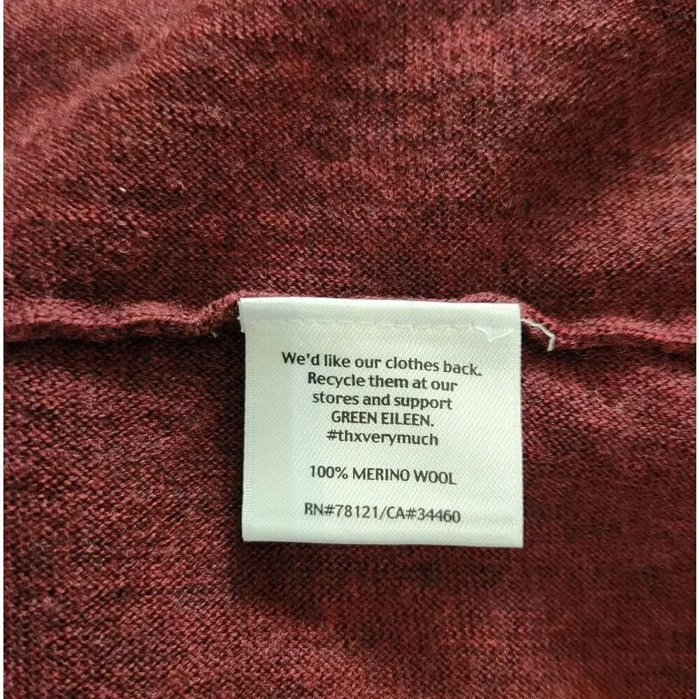 Eileen Fisher Merino Wool Open Cardigan Size XS