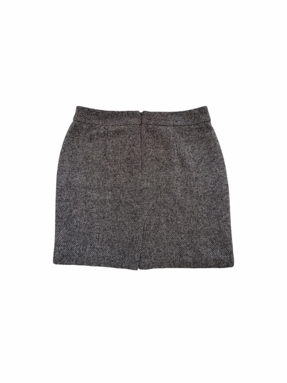 Banana republicblack and white herringbone wool-blend skirt