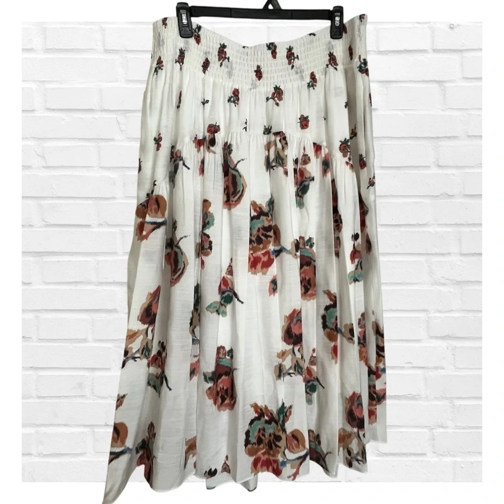 Vince Size 2X Floral A-Line Skirt Cottagecore Cottage Core Romantic Vacation