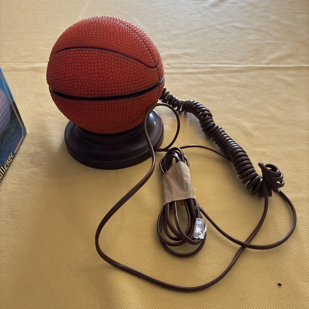 Basketball Sportsfone Telephone Used Still In Original Box Working