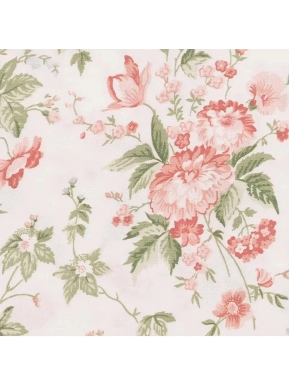 Laura Ashley King Lilian Floral Cotton Sateen 4Pc Sheet Set 300TC NEW