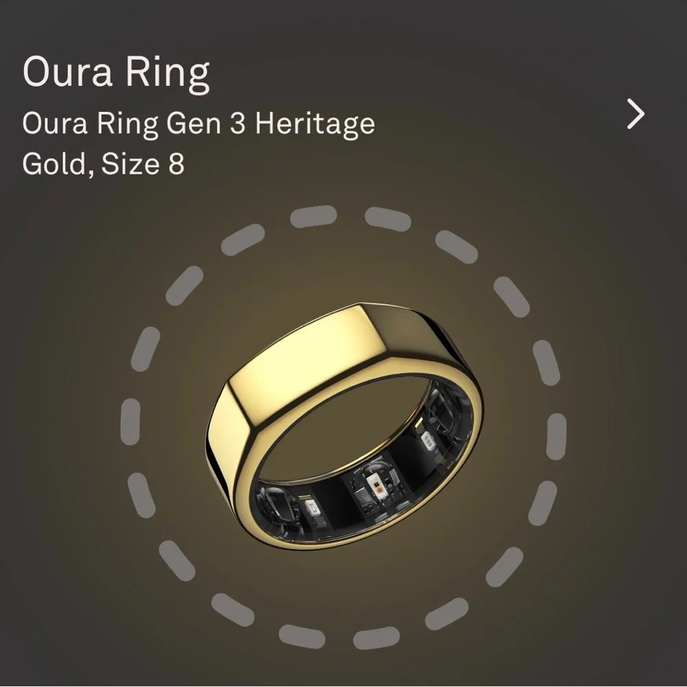 Oura gold ring