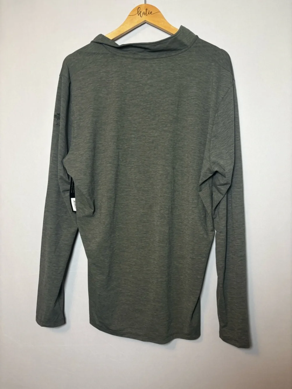 NWT Anetik Men’s Low Pro Tech L/S Quarter Zip Heather Green Sz XL