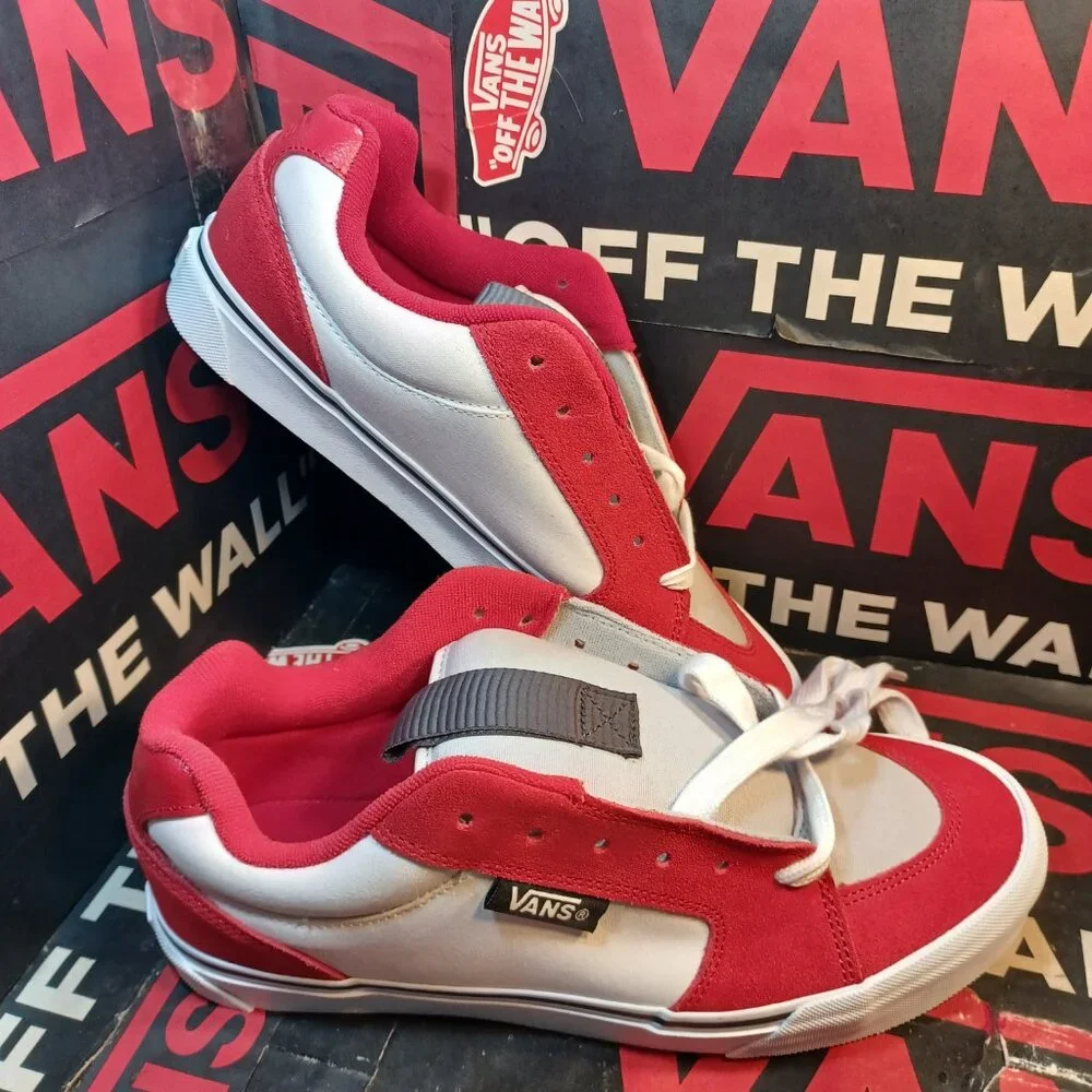 Vans Men's U.S. 11.5 Chukka Push LS Racing Red/White VN000CZW6RT
