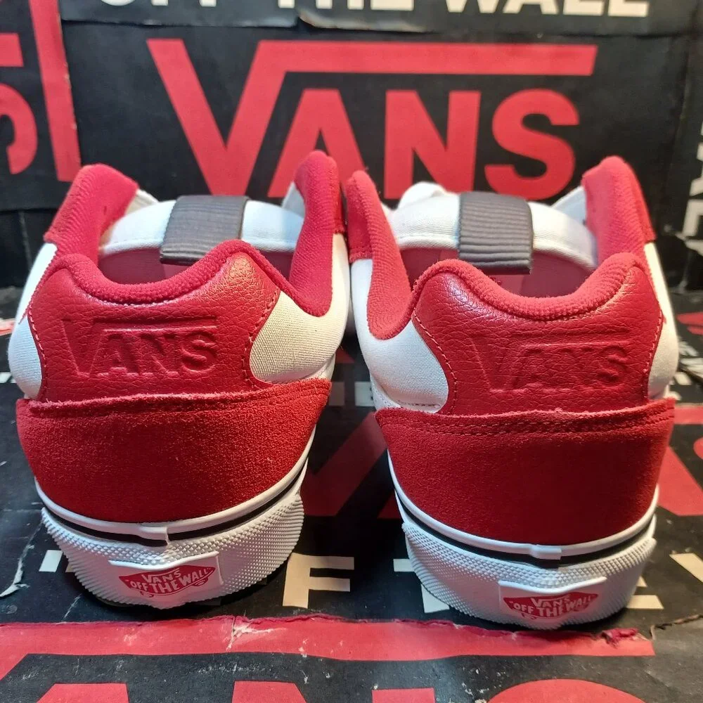 Vans Men's U.S. 11.5 Chukka Push LS Racing Red/White VN000CZW6RT