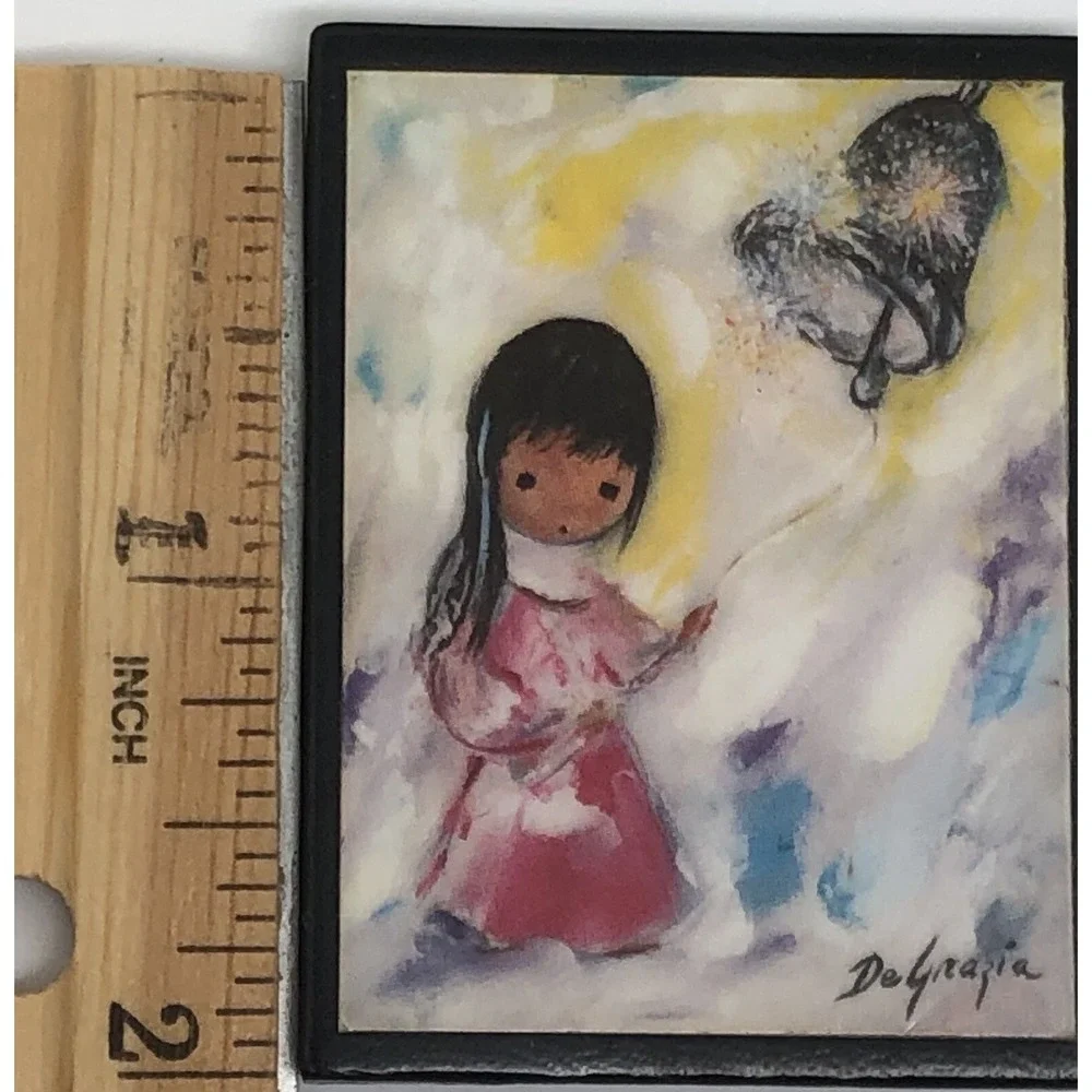 Vintage DeGrazia Magnet La Campana De Esperanza Gallery in the Sun Southwestern‎