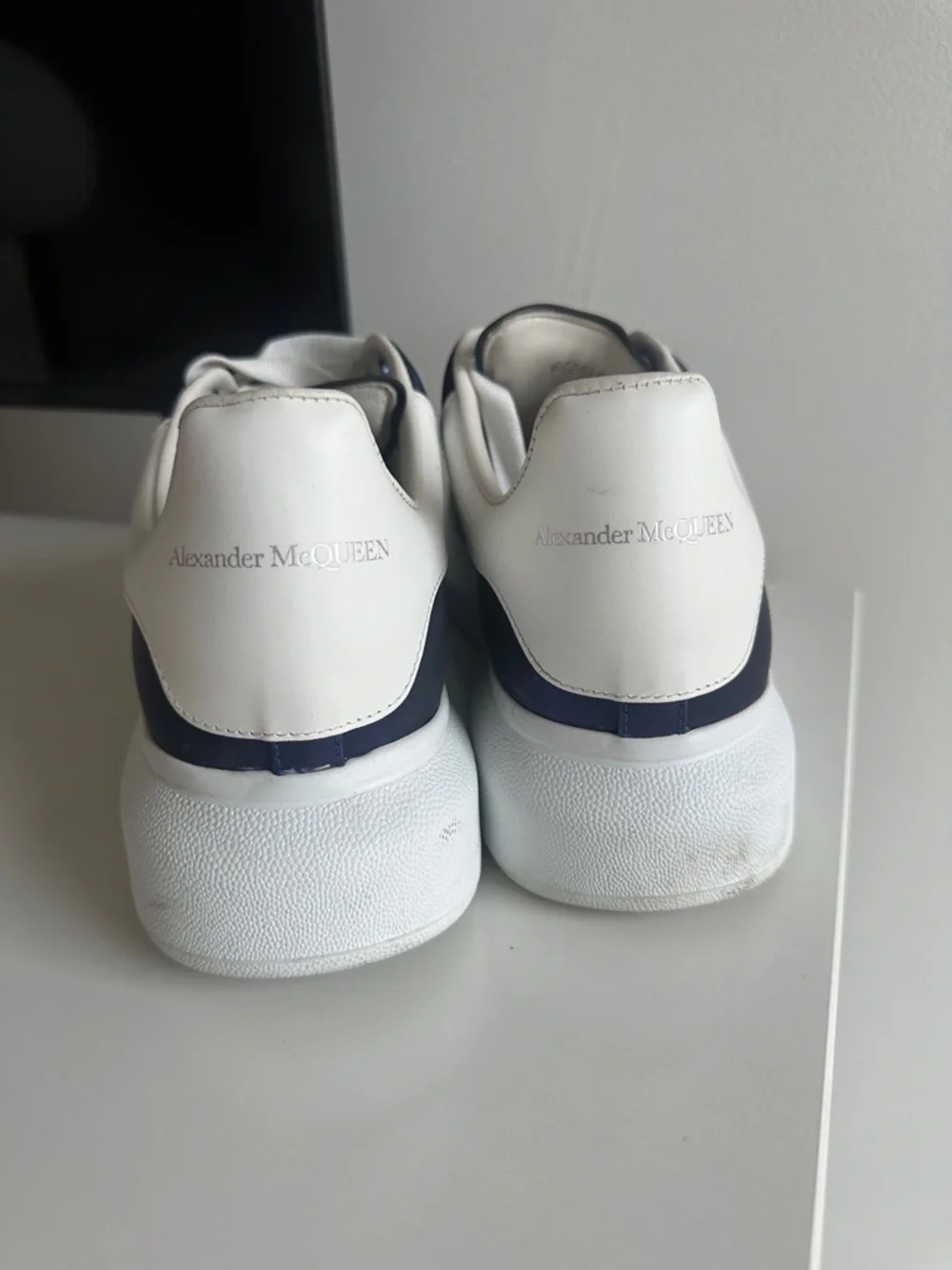 Alexander McQueen Oversized Sneakers in “Electric Blue”