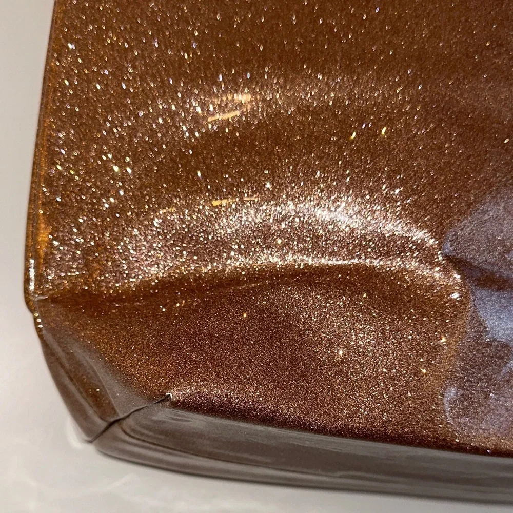 Kate Spade Rose Gold Sparkle Bon Shopper Tote