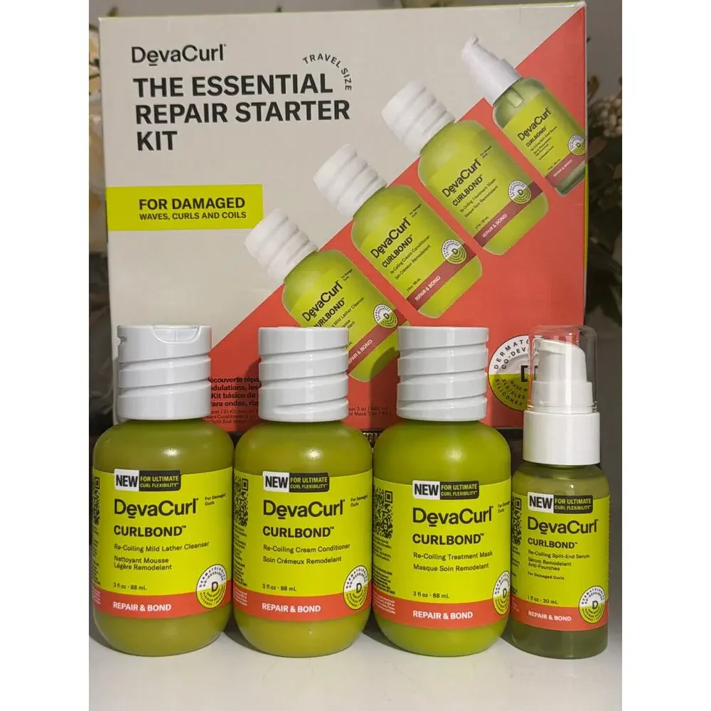 DevaCurl CurlBond Repair Starter Kit Travel Size Set NIB